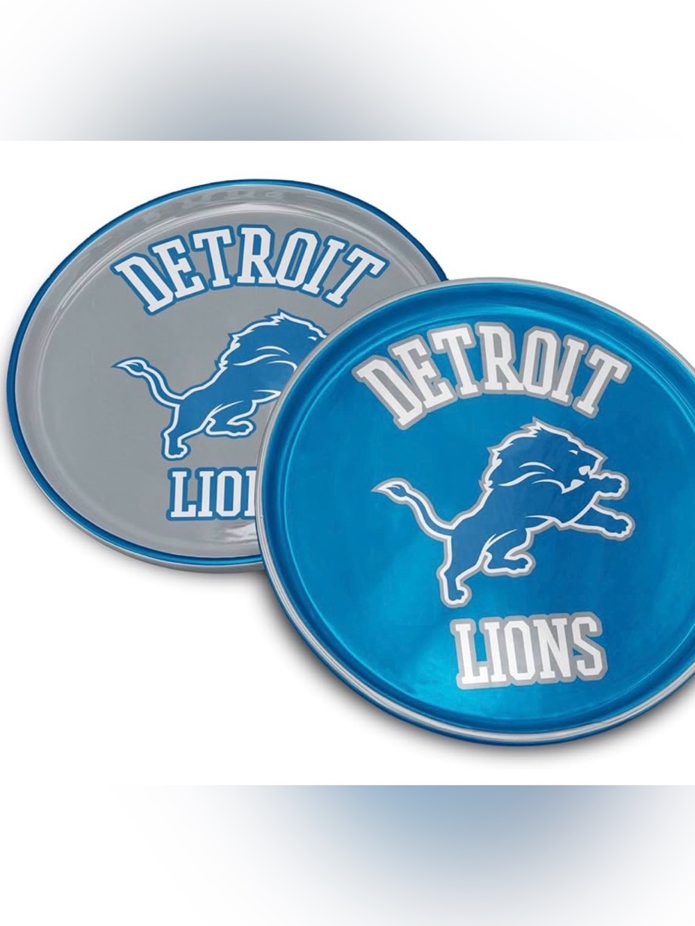 NFL Detroit Lions Home and Away Plates 10 inch Ceramic